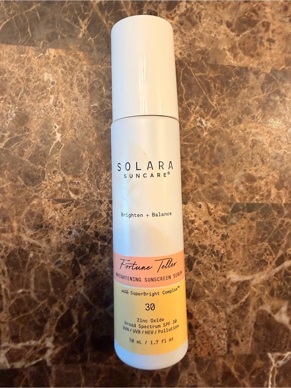 Solara Suncare Fortune Teller Brightening Sunscreen Serum SPF 30 — microtint 1